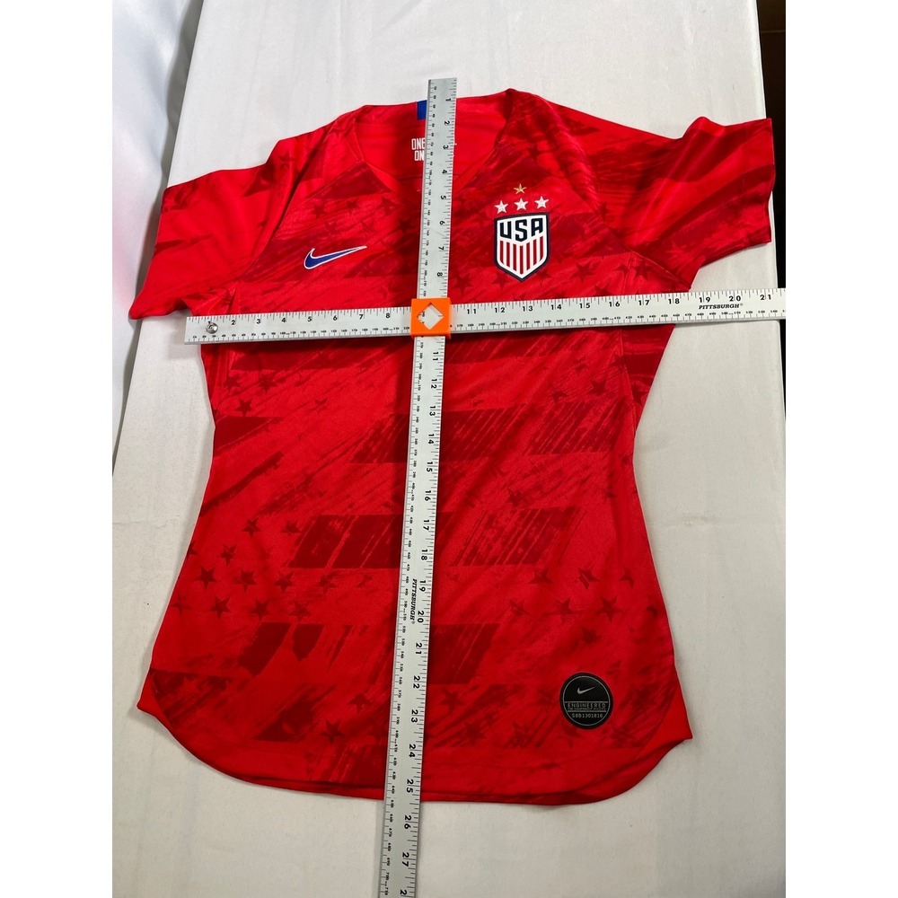 Team USA Soccer USWNT Nike Red Stadium Away Gold Star Jersey Women's SMALL - Picture 13 of 13
